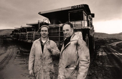 Eastgate Cement Works: End of the Day's Work, Drivers and Dumper Trucks, 23rd March 1991