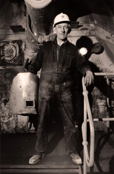 Eastgate Cement Works: Russell Hall at the Hot end of No.1 Kiln, 9th March 1991