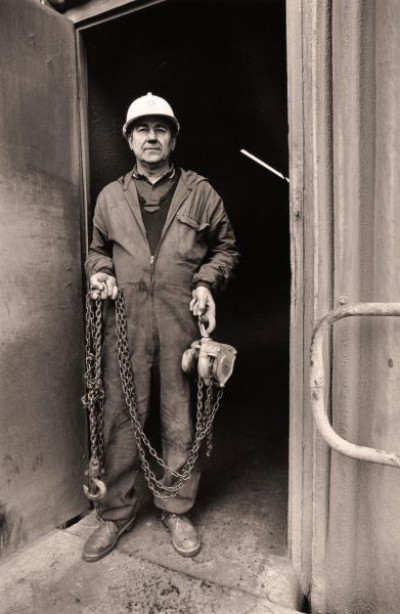 Eastgate Cement Works: Colin Stevenson, Exterior Kiln-Shop Doorway, 17th February 1991