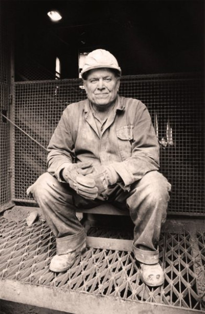 Eastgate Cement Works: Walter Blyth Taking a Breather Outside One of the Conveyor Housings, 24th February 1991