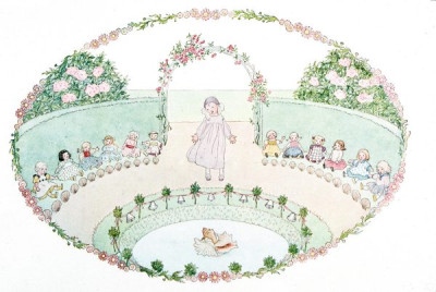 H. Willebeek le Mair. A selection of illustrations from OUR OLD NURSERY RHYMES, Augener Ltd. 1911, 24 colour slides. Henriette Willebeek le Mair was born in 1889 and died in 1966.