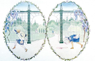 H. Willebeek le Mair. A selection of illustrations from OUR OLD NURSERY RHYMES, Augener Ltd. 1911, 24 colour slides. Henriette Willebeek le Mair was born in 1889 and died in 1966.