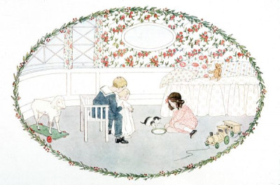 H. Willebeek le Mair. A selection of illustrations from OUR OLD NURSERY RHYMES, Augener Ltd. 1911, 24 colour slides. Henriette Willebeek le Mair was born in 1889 and died in 1966.