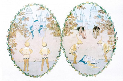 H. Willebeek le Mair. A selection of illustrations from OUR OLD NURSERY RHYMES, Augener Ltd. 1911, 24 colour slides. Henriette Willebeek le Mair was born in 1889 and died in 1966.