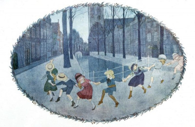 H. Willebeek le Mair. A selection of illustrations from OUR OLD NURSERY RHYMES, Augener Ltd. 1911, 24 colour slides. Henriette Willebeek le Mair was born in 1889 and died in 1966.