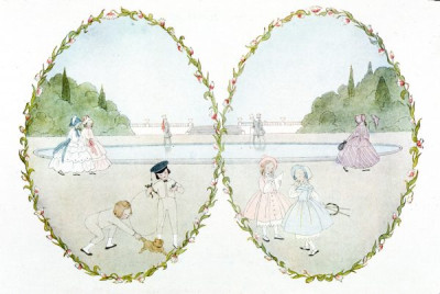 H. Willebeek le Mair. A selection of illustrations from OUR OLD NURSERY RHYMES, Augener Ltd. 1911, 24 colour slides. Henriette Willebeek le Mair was born in 1889 and died in 1966.