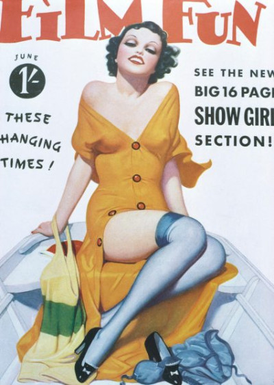 June 1936. A selection of front-covers from America’s best-known spicy film magazine of the 1930′ s