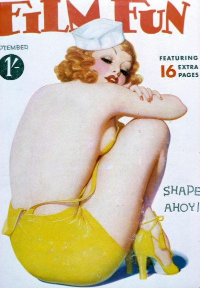 September 1936. A selection of front-covers from America’s best-known spicy film magazine of the 1930′ s