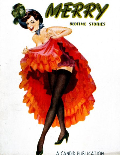 Pulps. A selection of gaudy covers from ‘spicy’ magazines of the late 1940s and early 1950s. Titles include PICCADILLY EYEFUL, DESIRES OF DARKNESS, CUPID’S CAPERS and HEEBEE-JEEBEE.