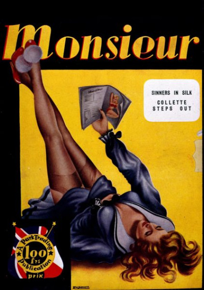Pulps. A selection of gaudy covers from ‘spicy’ magazines of the late 1940s and early 1950s. Titles include PICCADILLY EYEFUL, DESIRES OF DARKNESS, CUPID’S CAPERS and HEEBEE-JEEBEE.