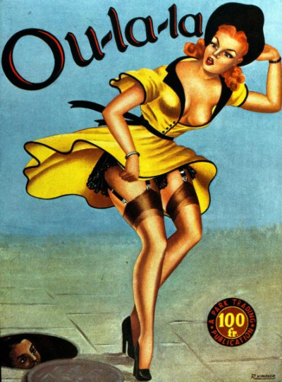 Pulps. A selection of gaudy covers from ‘spicy’ magazines of the late 1940s and early 1950s. Titles include PICCADILLY EYEFUL, DESIRES OF DARKNESS, CUPID’S CAPERS and HEEBEE-JEEBEE.
