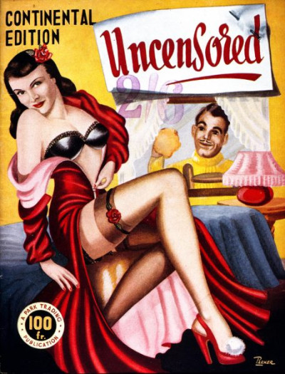 Pulps. A selection of gaudy covers from ‘spicy’ magazines of the late 1940s and early 1950s. Titles include PICCADILLY EYEFUL, DESIRES OF DARKNESS, CUPID’S CAPERS and HEEBEE-JEEBEE.