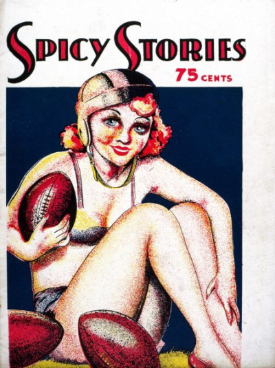 Pulps. A selection of gaudy covers from ‘spicy’ magazines of the late 1940s and early 1950s. Titles include PICCADILLY EYEFUL, DESIRES OF DARKNESS, CUPID’S CAPERS and HEEBEE-JEEBEE.