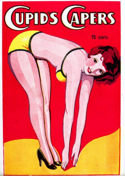 Pulps. A selection of gaudy covers from ‘spicy’ magazines of the late 1940s and early 1950s. Titles include PICCADILLY EYEFUL, DESIRES OF DARKNESS, CUPID’S CAPERS and HEEBEE-JEEBEE.