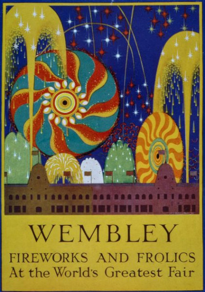 British Empire Exhibition, Wembley 1924. British Empire Exhibition, Wembley 1924. A selection of exhibition kiosks, pavilions and posters from the Wembley Exhibition of 1924. Taken from EXHIBITIONS AND THE ART OF DISPLAY by Lawrence Weaver, Country Life, 1925.