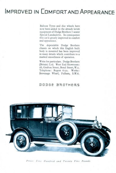Car Advertisements 1923-27