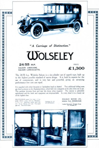 Car Advertisements 1923-27