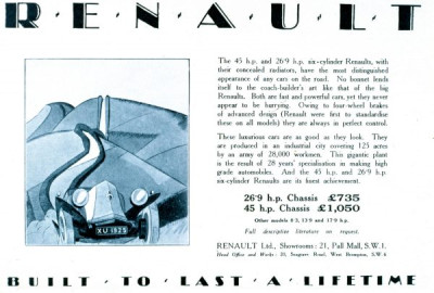 Car Advertisements 1923-27