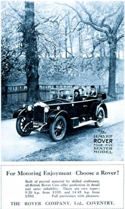Car Advertisements 1923-27