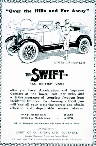Car Advertisements 1923-27