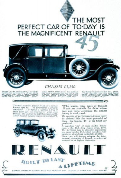 Car Advertisements 1923-27