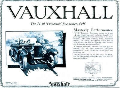 Car Advertisements 1923-27