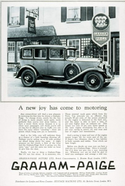 Car Advertisements 1928-31 I