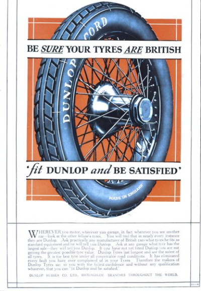 Dunlop Advertising 1926-31