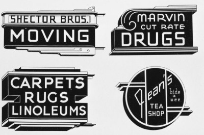 Designs for Neon Signs and Displays 1934-1941 I