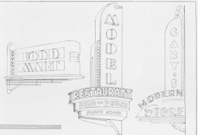 Designs for Neon Signs and Displays 1934-1941 I