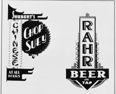 Designs for Neon Signs and Displays 1934-1941 I