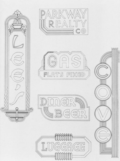 Designs for Neon Signs and Displays 1934-1941 I