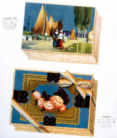 Decorative Chocolate Boxes and Novelty Packages, 1936-1940