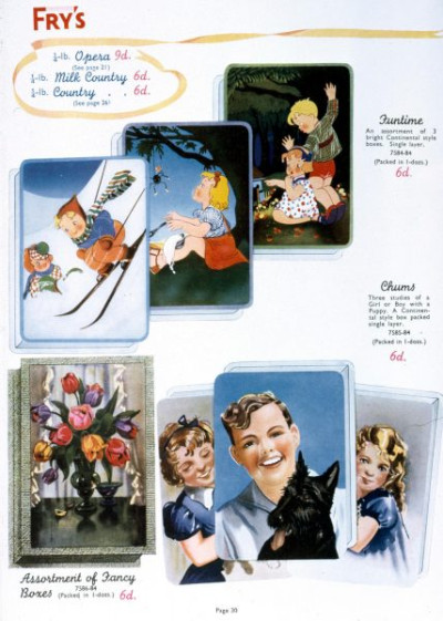 Decorative Chocolate Boxes and Novelty Packages, 1936-1940