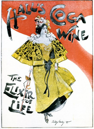 Hall's Coca Wine. Advertising supplement, 1896