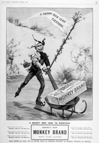 Brooke's Monkey Brand Soap. The Graphic, Christmas, 1899