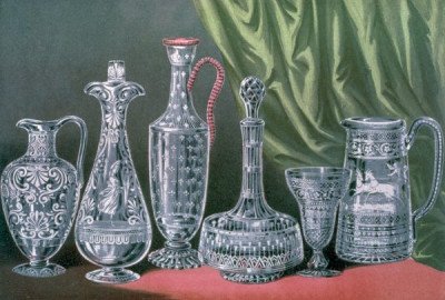 The International Exhibition, 1862. A selection of chromolithic plates from MASTERPIECES OF INDUSTRIAL ART & SCULPTURE AT THE INTERNATIONAL EXHIBITION, 1862, Day & Son. A cross-section of furniture, textiles, ceramics, glassware, etc.