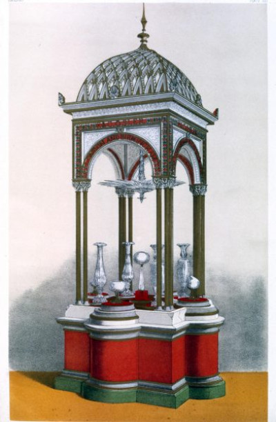 The International Exhibition, 1862. A selection of chromolithic plates from MASTERPIECES OF INDUSTRIAL ART & SCULPTURE AT THE INTERNATIONAL EXHIBITION, 1862, Day & Son. A cross-section of furniture, textiles, ceramics, glassware, etc.