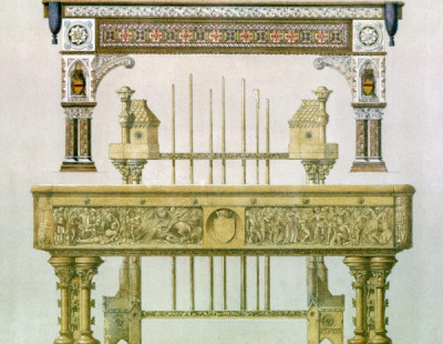 The International Exhibition, 1862. A selection of chromolithic plates from MASTERPIECES OF INDUSTRIAL ART & SCULPTURE AT THE INTERNATIONAL EXHIBITION, 1862, Day & Son. A cross-section of furniture, textiles, ceramics, glassware, etc.