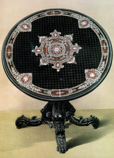 The International Exhibition, 1862. A selection of chromolithic plates from MASTERPIECES OF INDUSTRIAL ART & SCULPTURE AT THE INTERNATIONAL EXHIBITION, 1862, Day & Son. A cross-section of furniture, textiles, ceramics, glassware, etc.