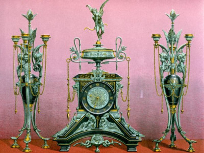 The International Exhibition, 1862. A selection of chromolithic plates from MASTERPIECES OF INDUSTRIAL ART & SCULPTURE AT THE INTERNATIONAL EXHIBITION, 1862, Day & Son. A cross-section of furniture, textiles, ceramics, glassware, etc.