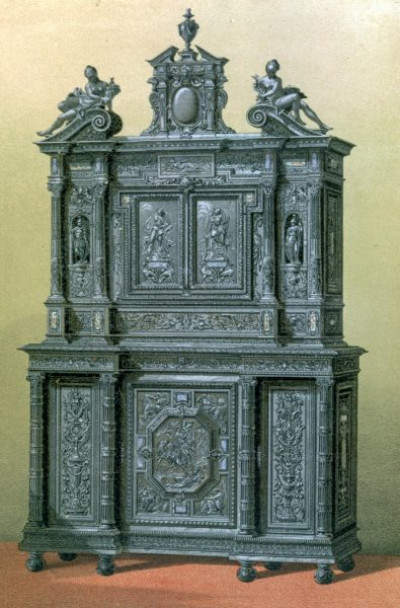 The International Exhibition, 1862. A selection of chromolithic plates from MASTERPIECES OF INDUSTRIAL ART & SCULPTURE AT THE INTERNATIONAL EXHIBITION, 1862, Day & Son. A cross-section of furniture, textiles, ceramics, glassware, etc.
