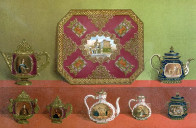 The International Exhibition, 1862. A selection of chromolithic plates from MASTERPIECES OF INDUSTRIAL ART & SCULPTURE AT THE INTERNATIONAL EXHIBITION, 1862, Day & Son. A cross-section of furniture, textiles, ceramics, glassware, etc.