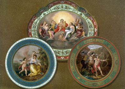 The International Exhibition, 1862. A selection of chromolithic plates from MASTERPIECES OF INDUSTRIAL ART & SCULPTURE AT THE INTERNATIONAL EXHIBITION, 1862, Day & Son. A cross-section of furniture, textiles, ceramics, glassware, etc.