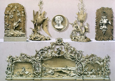 The International Exhibition, 1862. A selection of chromolithic plates from MASTERPIECES OF INDUSTRIAL ART & SCULPTURE AT THE INTERNATIONAL EXHIBITION, 1862, Day & Son. A cross-section of furniture, textiles, ceramics, glassware, etc.