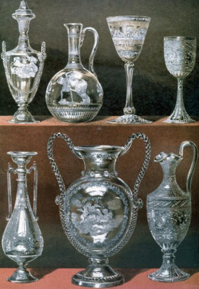 The International Exhibition, 1862. A selection of chromolithic plates from MASTERPIECES OF INDUSTRIAL ART & SCULPTURE AT THE INTERNATIONAL EXHIBITION, 1862, Day & Son. A cross-section of furniture, textiles, ceramics, glassware, etc.