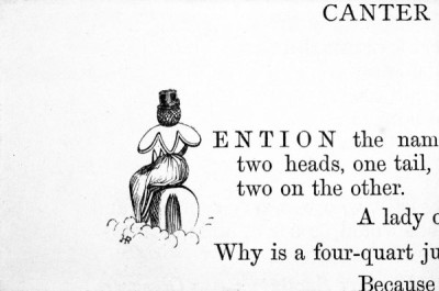 Inital Letters. LVB 2201 003 A selection of humorous, often ingenious, pictorial initials (always the first letter of a sentence) from PUNIANA, or THOUGHTS WISE & OTHER-WISE by the Hon. Hugh Rowley, Hotten, 1867. The designs are all by Rowley himself…. MORE PUNIANA and other works of a similar type.