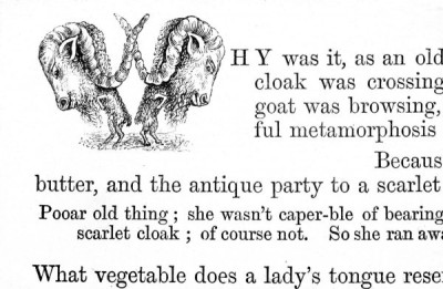 Inital Letters. LVB 2201 013 A selection of humorous, often ingenious, pictorial initials (always the first letter of a sentence) from PUNIANA, or THOUGHTS WISE & OTHER-WISE by the Hon. Hugh Rowley, Hotten, 1867. The designs are all by Rowley himself…. MORE PUNIANA and other works of a similar type.