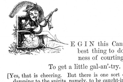 Inital Letters. LVB 2201 022 A selection of humorous, often ingenious, pictorial initials (always the first letter of a sentence) from PUNIANA, or THOUGHTS WISE & OTHER-WISE by the Hon. Hugh Rowley, Hotten, 1867. The designs are all by Rowley himself…. MORE PUNIANA and other works of a similar type.