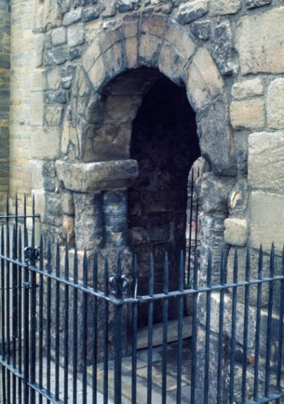 Detail of the west porch